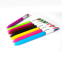 Stylo à bille 4 en 1 Stylo multicolore Stylo quatre couleurs avec stylet Stylo à bille 4 couleurs