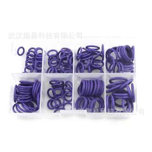 Automotive Air Conditioning O-<b>Ring</b> <b>Rubber</b> Gaskets Purple 145 Pcs 8 Grid Epdm Sealing Kit - Product Image 1