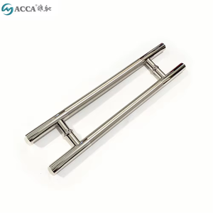 AC-H708 nhà sản xuất chuyên nghiệp h loại đánh bóng thép không gỉ trượt cửa kính xử lý chất lượng tốt cửa kính phần cứng - Product Image 2