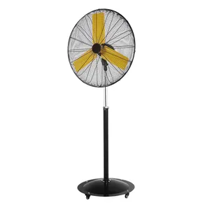 Non-oscillating Adjustable-height Strong Wind 3-blade Workshop Stand Pedestal Fan 120v