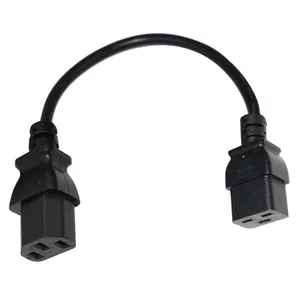 5ft C14 C13 C19 C13 with Z lock extension cord 16A 250V IEC320 Lock C19 to C13 Connector Power Cords