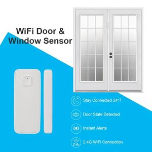 Ev otomasyonu akıllı cihazlar için 2.4G WiFi Tuya akıllı kapı pencere sensörü alarmı ile uyumlu Alexa <span class=keywords><strong>Google</strong></span> asistan - Product Image 3