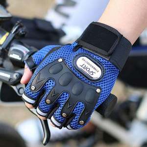 Vente en gros de gants de moto à demi-doigts avec logo personnalisé Cavalier pour hommes combattant tout-terrain - Product Image 5