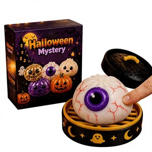 Halloween Ghost Plush Squishy Cross-Border Maltose Squeeze Vent <b>Toy</b> In-Stock Fantasy Theme Grip Decompression Gift <b>Box</b> Set Nylon - Product Image 1