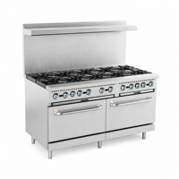 Cuisinière à gaz commerciale avec four en acier inoxydable, homologuée CE ETL pour les restaurants et la restauration