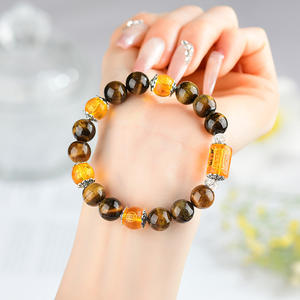 กำไลข้อมือหินตาเสือสามด้าน<span class=keywords><strong>เทพ</strong></span>เจ้าแห่งความมั่งคั่ง ขายส่ง - Product Image 2