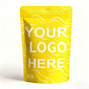 Ensemble sac et boîte en Mylar avec logo personnalisé et conception gratuite, fermeture éclair refermable pour chewing-gum et emballage alimentaire <span class=keywords><strong>de</strong></span> qualité laitière - Product Image 3