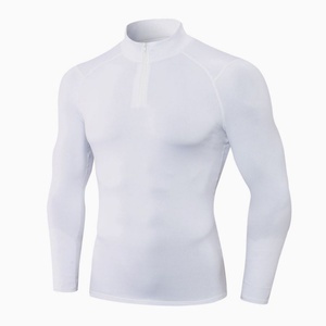 Camisetas Deportivas Transpirables y Cómodas para Hombre, Personalizadas, Ropa para Correr, Ropa para Trotar, Camiseta con Cierre de Cremallera de un Cuarto - Product Image 3