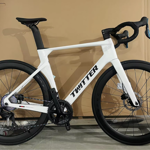 Vélo de course aérodynamique 700C 28 pouces avec axe traversant 12*142mm, 24 vitesses, cadre en fibre de carbone R5pro-Term-RS-24S, roues en fibre de carbone - Product Image 1