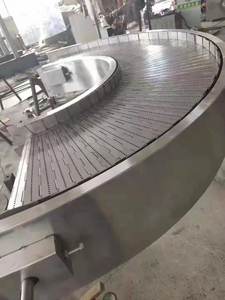 Edelstahl-Maschen band Dreh förderer für Gebackene Lebensmittel Gebogene Band fördermaschine Fördersystem mit kleinem Dreh <span class=keywords><strong>radius</strong></span> - Product Image 5