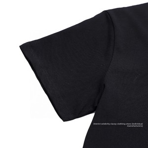 <span class=keywords><strong>T</strong></span>-<span class=keywords><strong>Shirt</strong></span> G's di Alta Qualità 100% Cotone a Maniche Corte con Stampa sul Collo Casual in Doppio Filato Larga Tinta Unita Lavorata a Maglia per Uomo e Donna 32 - Product Image 3