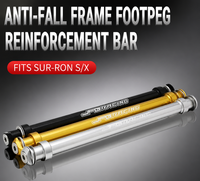 Accessoires de modification pour véhicule électrique tout-terrain Dragon Sur-Ron X/S Light Bee : Renfort de repose-pieds en aluminium anti-chute