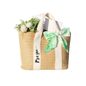 Borse Tote in Paglia Personalizzate per Damigelle, con Nome Personalizzato, Colori Misti, Fatte a Mano, Borse da Spiaggia per Viaggi tra Ragazze, Bomboniere per Addio al Nubilato - Product Image 2