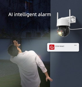 Caméra de sécurité sans fil WiFi 4MP pour la maison avec zoom 8X, 2K PTZ, audio bidirectionnel, vision nocturne et capteur CMOS pour une utilisation en extérieur - Product Image 4