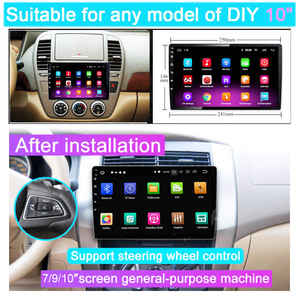2K 13 pouces 9/10 pouces écran tactile <span class=keywords><strong>2000</strong></span>*1200 universel Bt5.0 nouveau 3D <span class=keywords><strong>Ui</strong></span> 4G Fm Am Dsp Rds Android Auto Carplay 2 Din autoradio - Product Image 6