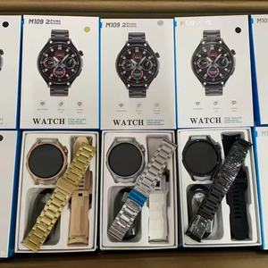 M109 montre connectée ronde de <span class=keywords><strong>sport</strong></span> d'affaires double bracelets de montre surveillance de la fréquence cardiaque Montre Connecte Smart <span class=keywords><strong>Bracelet</strong></span> 2025 - Product Image 3
