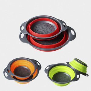 Passoire pliable en silicone sans BPA, robuste, pour cuisine, pour pâtes, légumes et fruits - Product Image 2