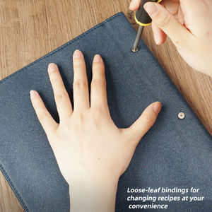 Cubierta de menú personalizable A4, tablero de menú de restaurante, envoltura de cuero, cenas de boda, <span class=keywords><strong>KFC</strong></span>, código QR, mesa, hoteles, restaurantes - Product Image 6