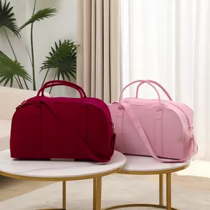 Оптовая продажа, Женская хлопковая черная, белая, розовая дорожная сумка-тоут на заказ, холщовая спортивная сумка