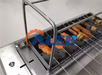 Grill de barbecue rotatif automatique haute performance en acier inoxydable, machine à brochettes électrique pour restaurant