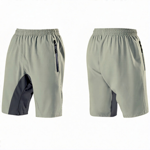 Shorts de sport en coton pour homme, taille mi-haute, avec fermeture élastique, vêtements de fitness élégants et tendance, respirants et à séchage rapide - Product Image 1