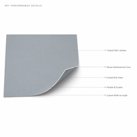 Tissu Hypalon enduit CSM durable pour conduits d'air conditionné aérien-terrestre – Ignifuge, tailles et couleurs personnalisées