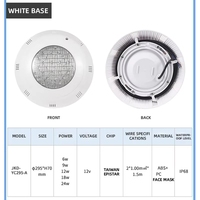 Luz LED Sumergible para Piscina, Súper Brillante, con Cambio de Color, Resistente al Agua IP68, Portátil, con Control Remoto, para Jardín y Patio Trasero