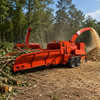 Broyeur à tambour robuste pour bambou, tiges de maïs et branches, machine de production de biocarburant