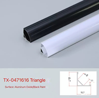 Profilés LED modernes en alliage d'aluminium pour éclairage de plafond et de meuble, surface anodisée, lumière du jour 6000K, IRC élevé 95, durables, pour hôtels