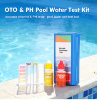 Kit de test d'eau de piscine 2 en 1, kit de test de piscine pour le chlore libre et le pH, kit de test de qualité de l'eau pour spa et bain à remous