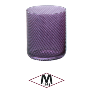 Purple Spiral <b>Water</b> Tumbler 41 cl H 10 cm Ø 8 cm Mouth-Blown Glass M1934 - Product Image 4
