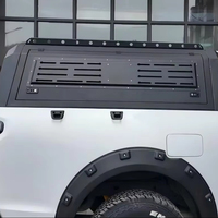 Toyota Vigo Double Cab – Couverture de benne en aluminium haute, étanche, sans perçage, avec auvent et tonneau cover