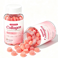 Pabrik OEM ODM Kesehatan Label Pribadi Kolagen Gummies untuk Pertumbuhan Rambut, Kulit, dan Kuku, Multivitamin, Kolagen Gummies Pencerah untuk Dewasa