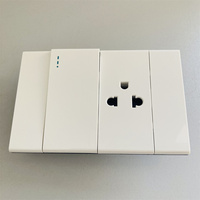 USA Standard 118Type Double 3 Pôles Prise Mince Nouveau Design Haute Qualité PC Panneau Sortie 10A 16A Électrique Interrupteur Mural et Prise