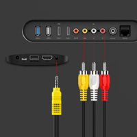 Câble adaptateur AV Audio vidéo stéréo mâle vers 3 RCA femelle 3.5mm pour lecture vidéo et Audio haute Performance pour TV TCL