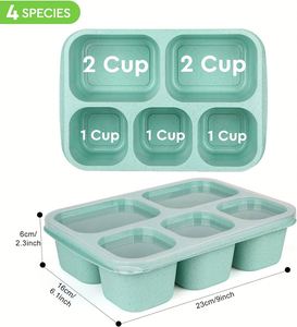 Dropshipping Shopify Lunch Boxes 5Food Lunchables Containers Snack Boxes para adultos Contenedor para la escuela, el trabajo y los viajes - Product Image 3