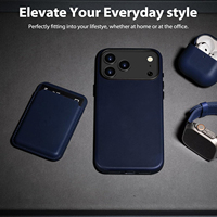 Étui en cuir PU de qualité supérieure pour iPhone 18/18 Pro/18 Pro Max, cuir végétalien écologique, coque magnétique, fabricant OEM/ODM