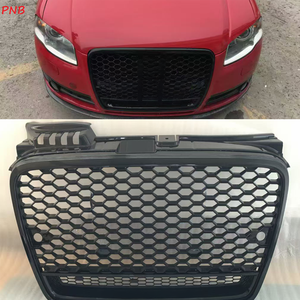 Grilles de voiture en plastique, grille en nid d'abeille noire pour <span class=keywords><strong>Audi</strong></span> <span class=keywords><strong>A4</strong></span> B7 S4 2005 2006 <span class=keywords><strong>2007</strong></span> style RS - Product Image 1