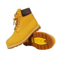 Sepatu bot kulit asli, sepatu bot keamanan kerja ankle industri, tutup jari baja anti slip, anti-statis, tahan asam