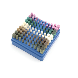 100 pièces assorties pointe montée meule tête roue caoutchouc cuir pointes de polissage ajustement <span class=keywords><strong>Dremel</strong></span> meuleuse électrique outil rotatif - Product Image 2
