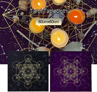 Tenture murale de cartes de Divination, Tarot d'astrologie, tissu spirituel, soleil, lune, étoiles, sorcellerie
