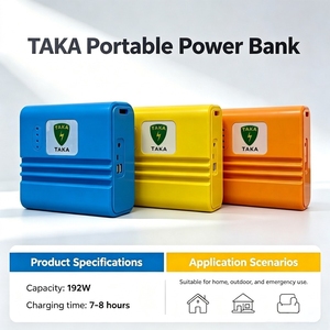 Set di Energia Solare con Batteria LiFePO4 da 192WH, Potenza di Scarica 120W, Cinghia di Montaggio, Cavo di Ricarica, per Casa ed Emergenze all'Aperto, Modello <span class=keywords><strong>TAKA</strong></span> - Product Image 6