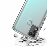 2024 nouveaux boutons colorés antichoc transparent couverture de téléphone en tpu souple pour Infinix Hot 10 Play Smart 8 Plus étui en tpu pc