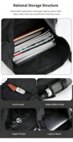 Sac à dos pour ordinateur portable grande capacité, unisexe, pour étudiants, mode, léger, décontracté, voyage, sport