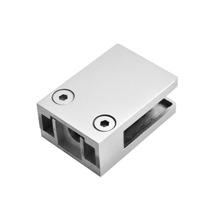 Pince à verre ronde en métal pour panneau fixe Pince de maintien de garde-corps en acier inoxydable Pince à verre murale - Product Image 1