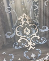 Xc-rideaux transparents brodés, nouvelle collection