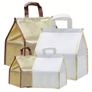 Bolsa Térmica para Alimentos con Logotipo Personalizado, Aislamiento de Papel de Aluminio Dorado, para Entrega de Comida, Gran Capacidad, Frío/Calor - Product Image 1