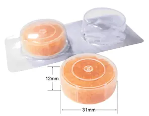 Uma caixa de gel de sílica laranja tipo, caixa dessecante aparelho auditivo, caixa de secagem, indicador de sílica em instrumento de precisão com alta qualidade