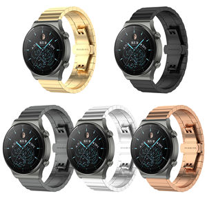 Bracelet de montre en acier inoxydable 20mm 22mm pour Huawei Watch <span class=keywords><strong>GT3</strong></span> <span class=keywords><strong>42mm</strong></span> 46mm, bracelet de montre intelligente pour Huawei GT Runner avec outils - Product Image 1