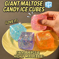 Bonbons de malt carrés à presser et libérer, à rebond lent, anti-stress, avec logo personnalisable pour enfants – Meilleures ventes